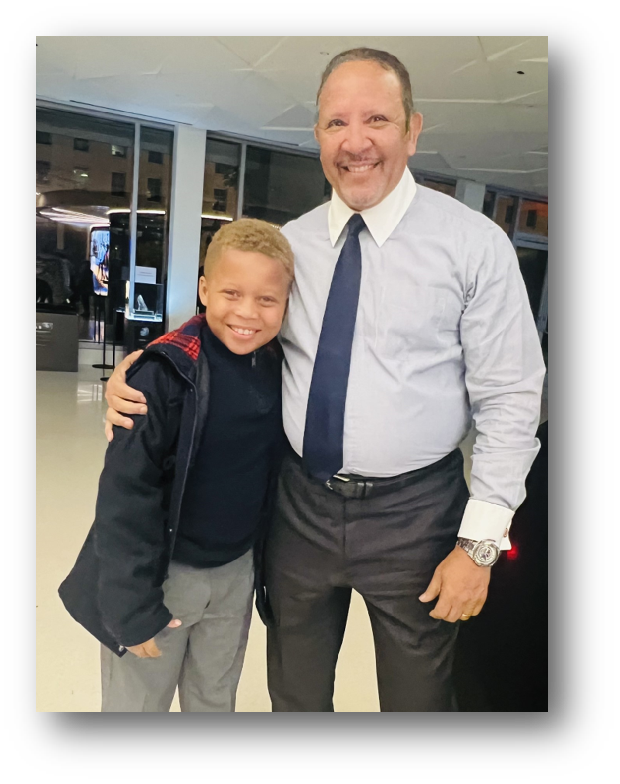 Carter with President Morial