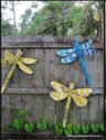 Pic of dragonflies out of junk art